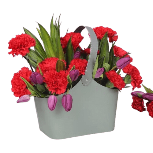 Red and Purple Flower Bag Red and Purple Flower Bag